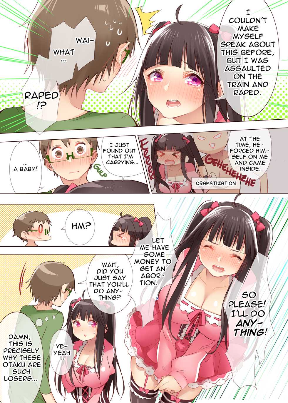 [Triangle! (Hattori Masaki)] The Princess of an Otaku Group Got Knocked Up by Some Piece of Trash So She Let an Otaku Guy Do Her Too!? [English] [2d-market.com] [Decensored] [Digital] - Page 16