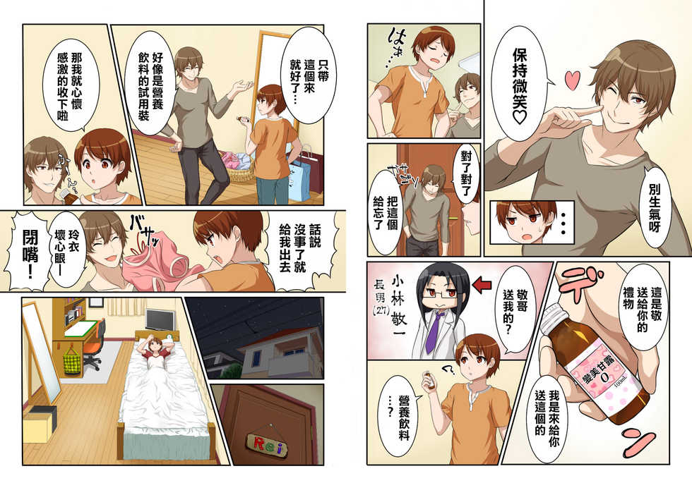 [Pink Pineapple] Nyotamen! ~Nyotaika Shita Ore wa Aniki no Kanojo!?~ 1 [Chinese] [零食汉化组] - Page 5