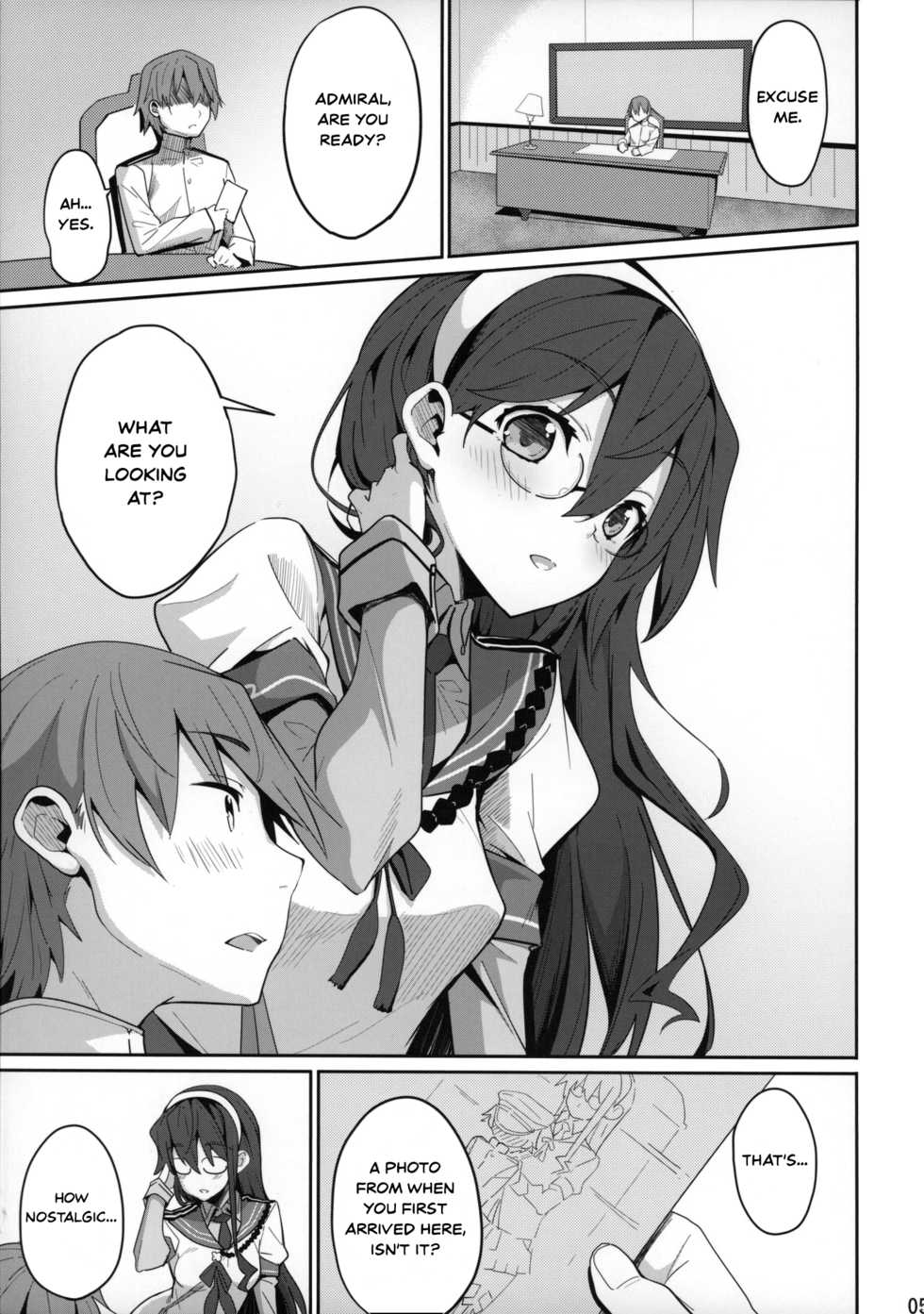 (SC2015 Summer) [Parin to Wareru (Neyonsan)] Hishokan wa Ooyodo-san -Ni- | The Secretary Ship is Ooyodo -Two- (Kantai Collection -KanColle-) [English] - Page 4