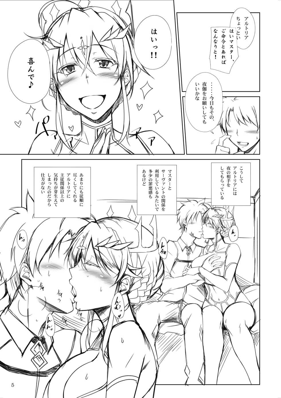 (C95) [Kikuya (Kimura Naoki)] Ou-sama wa Tsukushitai (Fate/Grand Order) - Page 4