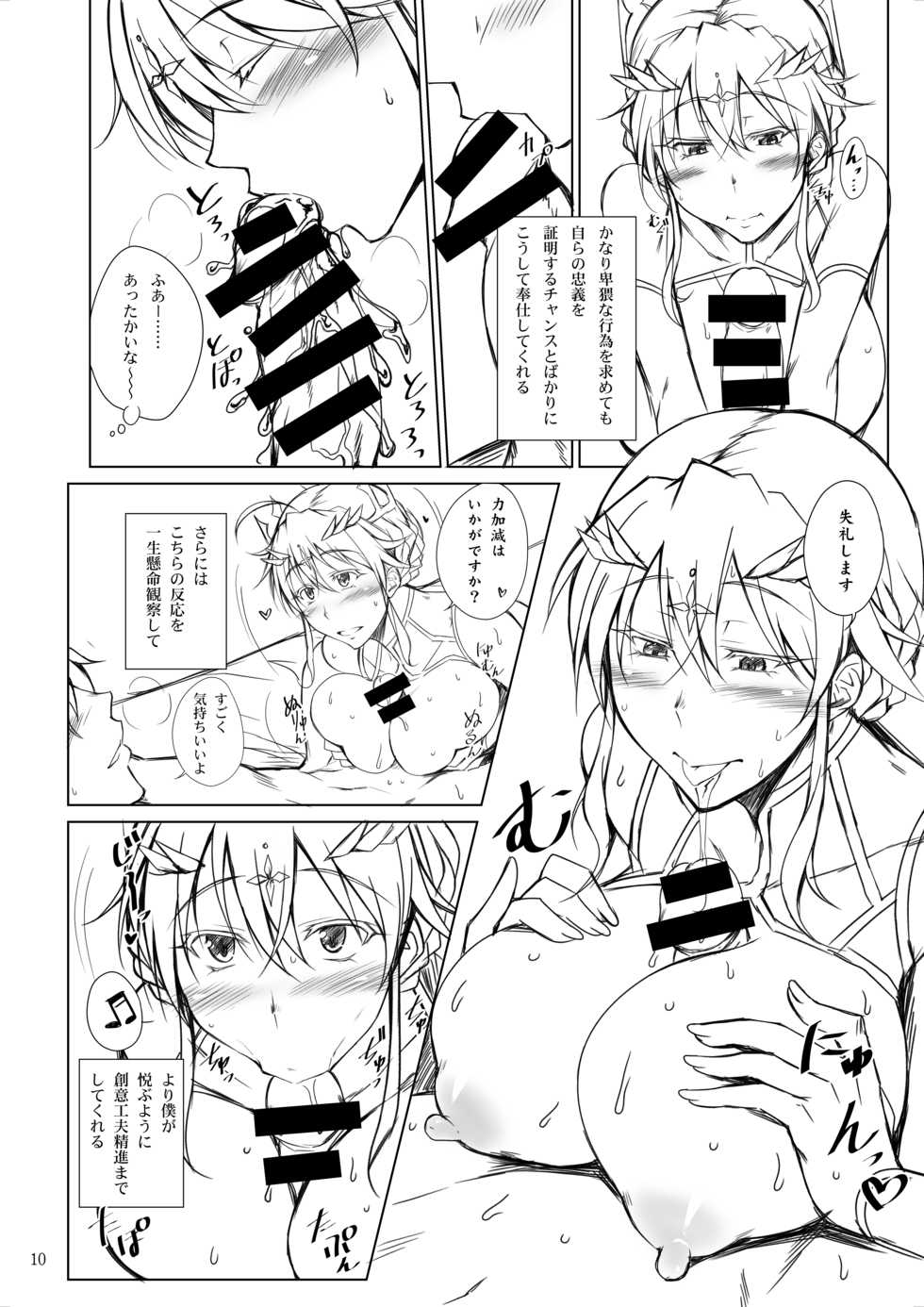 (C95) [Kikuya (Kimura Naoki)] Ou-sama wa Tsukushitai (Fate/Grand Order) - Page 9