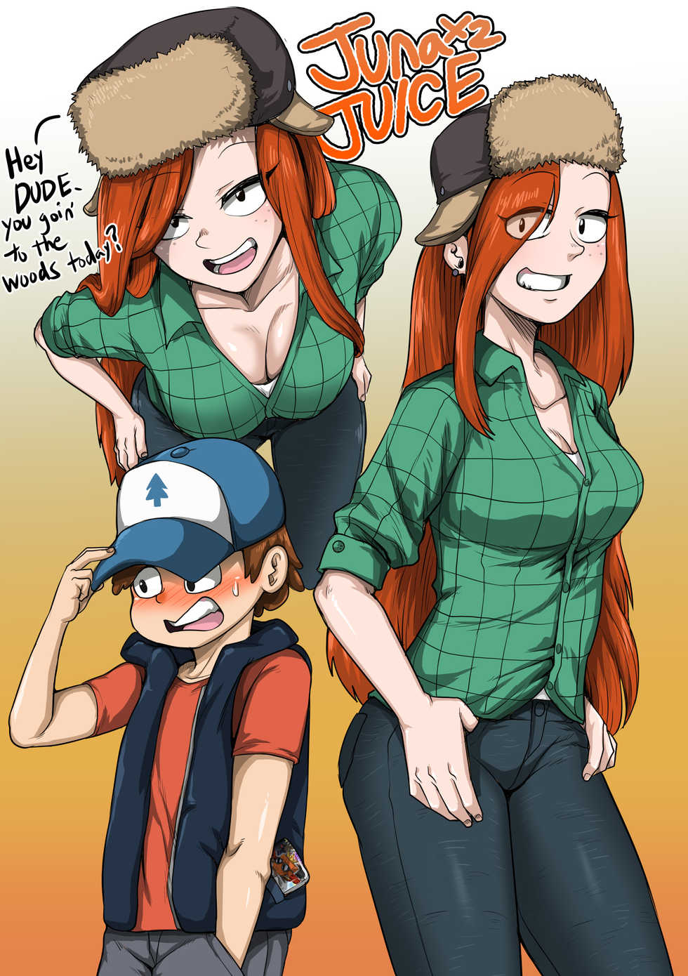 [Juna Juna Juice] Gravity Falls Graffiti (Wendy 1-3) - Page 1