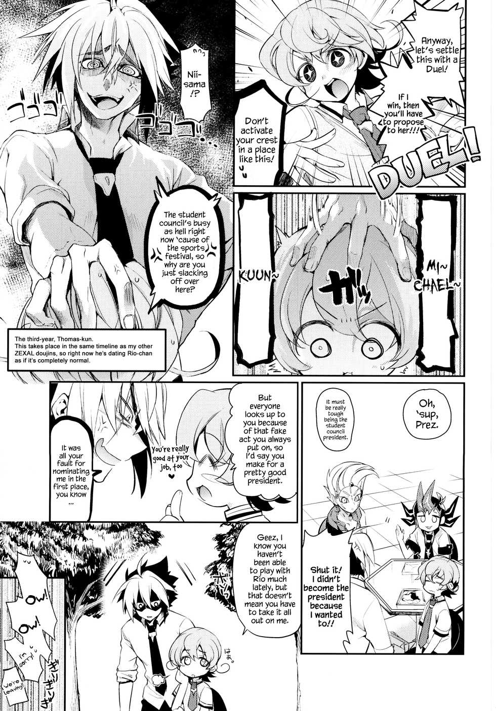 (Sennen☆Battle Phase10) [Hirusuta (Taira Kosaka)] MARRIAGE OVER LAY (Yu-Gi-Oh! Zexal) [English] {Hennojin} - Page 3