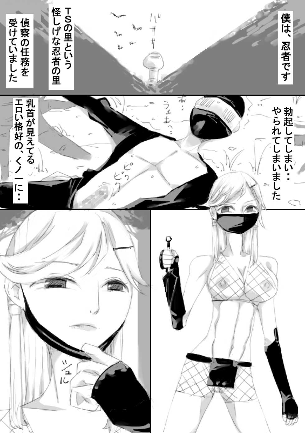 [Achunet (Captuu)] TS Kunoichi to Nikutai ga Irekawari, Nakadashi saretsuzuke Ninshin Shussan shimashita - Page 2