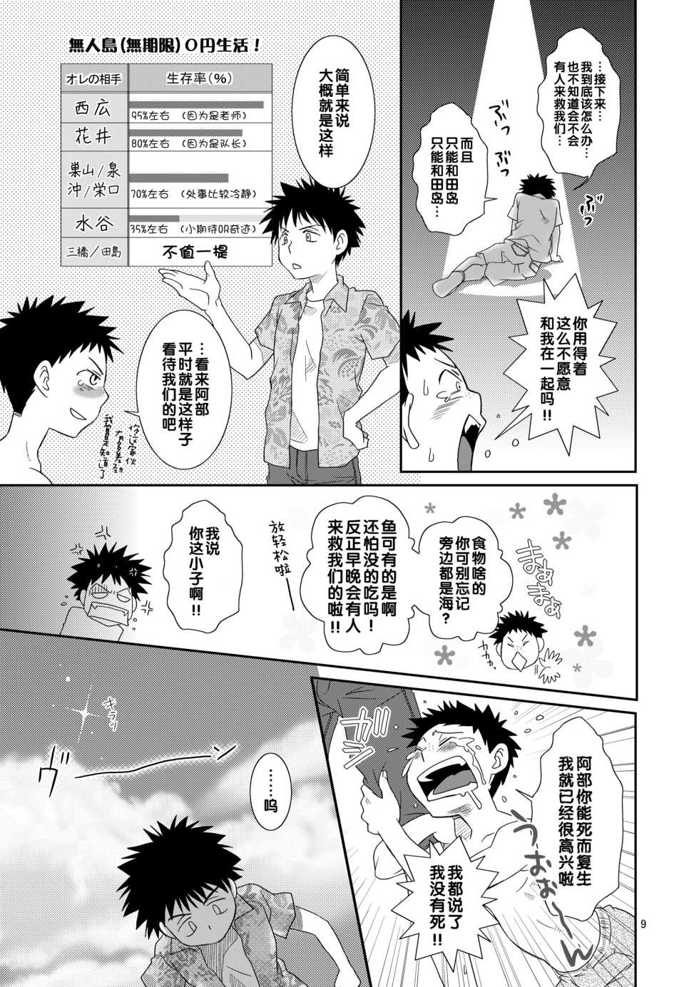 (C73) [Blue Drop (Guri)] Tsuyudaku Fight! (Ookiku Furikabutte) [Chinese] - Page 9