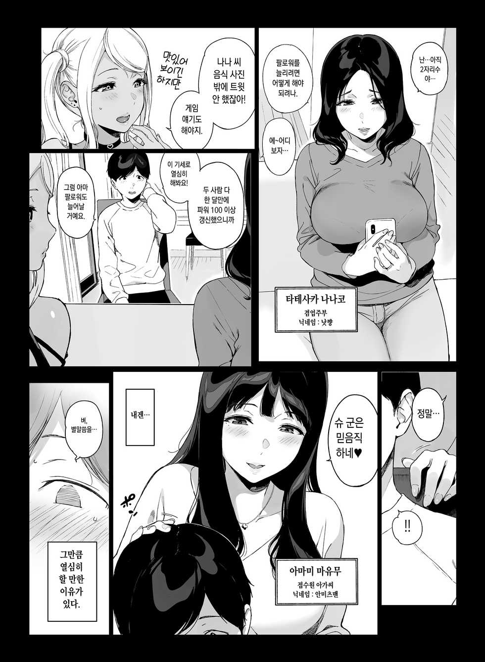 [NANIMOSHINAI (Sasamori Tomoe)] Gaming Harem 2 | 게이밍 하렘 2 [Korean] [Digital] - Page 4