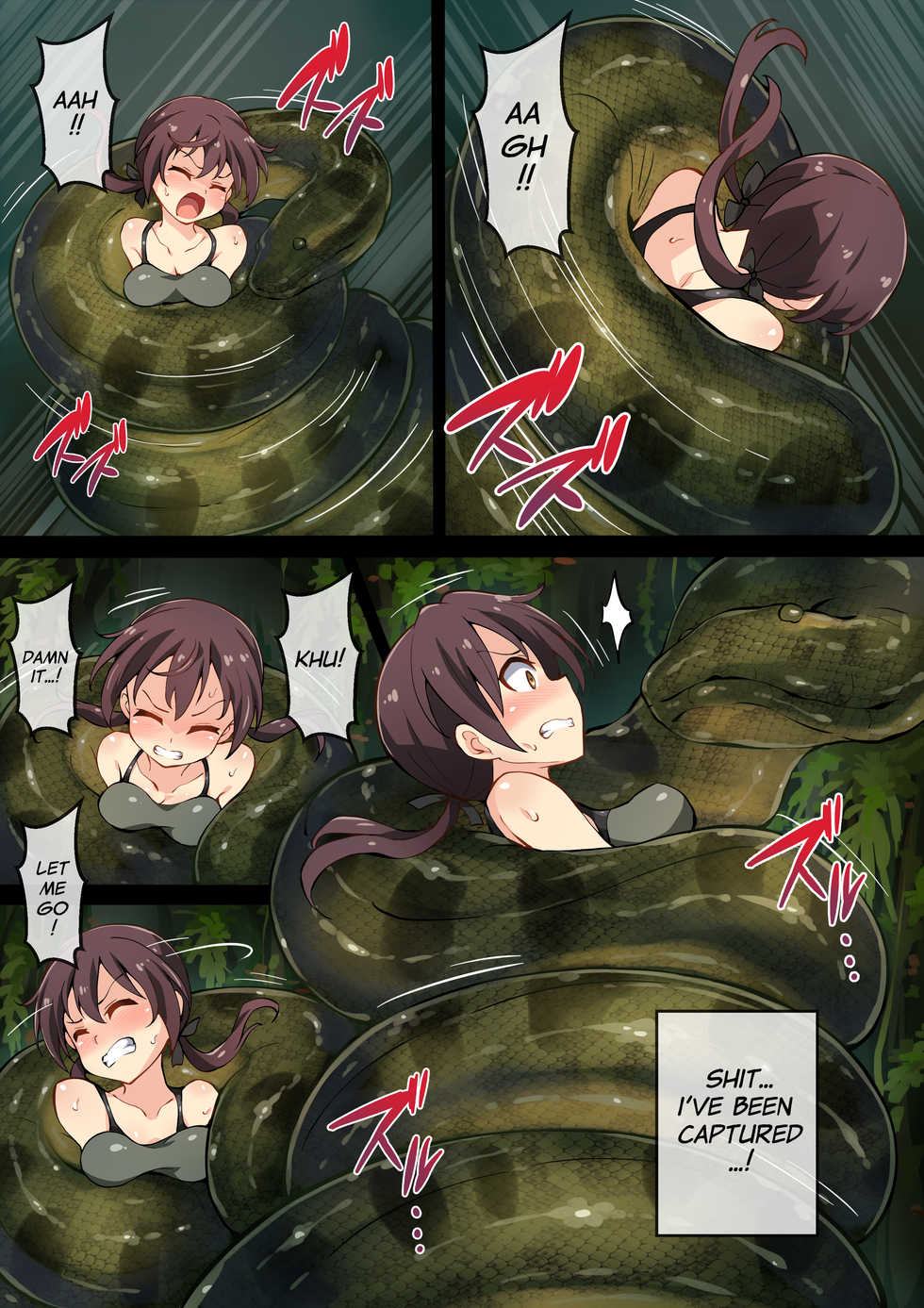 [Mist Night (Co_Ma)] Hell of Swallowed [Barkhorn Vs Anaconda] (Strike Witches) [English] - Page 2