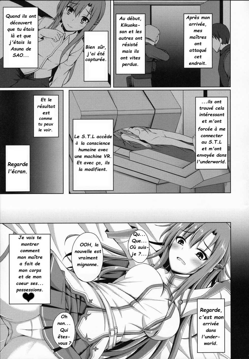 [Imitation Moon (Narumi Yuu)] Ore no Aishita Kanojo wa Mou Inai... | Ma petite copine bien aimé n'existe plus... (Sword Art Online) [French] [val31] - Page 4
