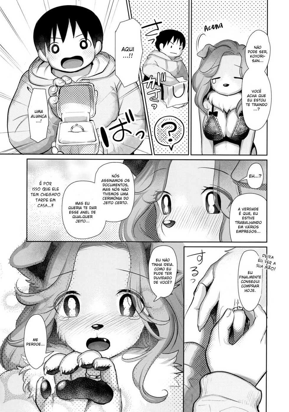 (Kemoket 5) [Miyubi (Kiichi)] Koyori-san to Boku [Portuguese-BR] - Page 9