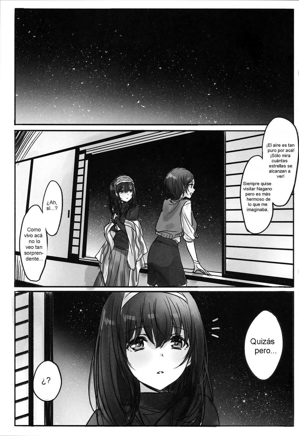 (C91) [Tsuki no Uragawa (Romi)] Kanade-San, Onsen ni Issho ni Hairimasenka? (THE iDOLM@STER CINDERELLA GIRLS) [Spanish] [Nekomi Fans] - Page 2