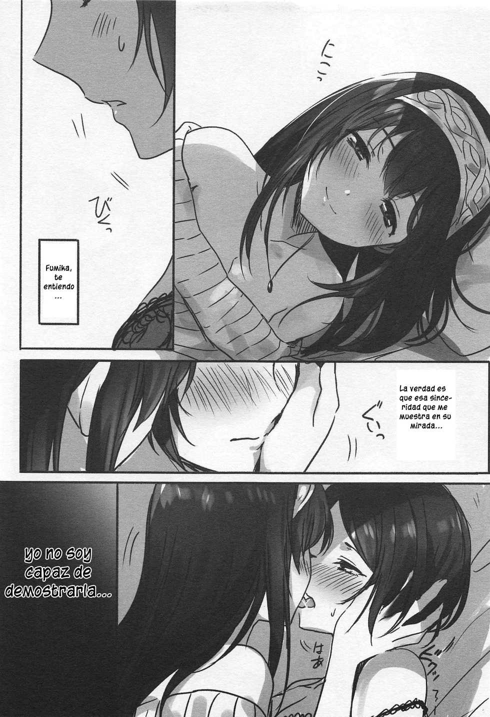 (Cool Star Festiv@l 02) [Tsuki no Uragawa (Romi)] Kanade-san, Yobai Shite mo Yoroshii desu ka? (THE IDOLM@STER CINDERELLA GIRLS) [Spanish] [Nekomi Fans] - Page 8