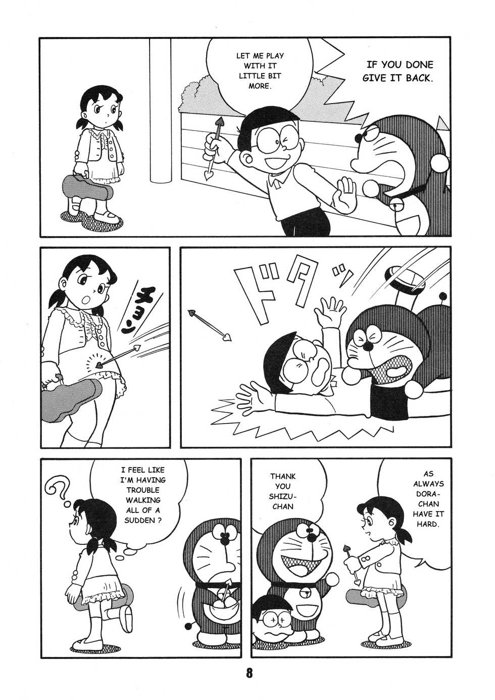 [TWIN TAIL (Inseki 3 Gou, Mimori Akira, Sen Fuji Kaiko)] Chonchorin (Doraemon) [English] - Page 8