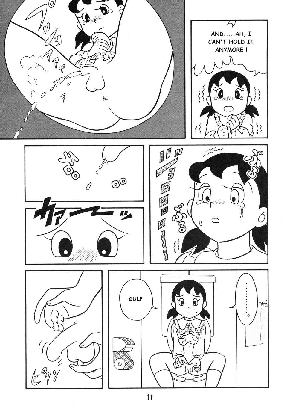 [TWIN TAIL (Inseki 3 Gou, Mimori Akira, Sen Fuji Kaiko)] Chonchorin (Doraemon) [English] - Page 11