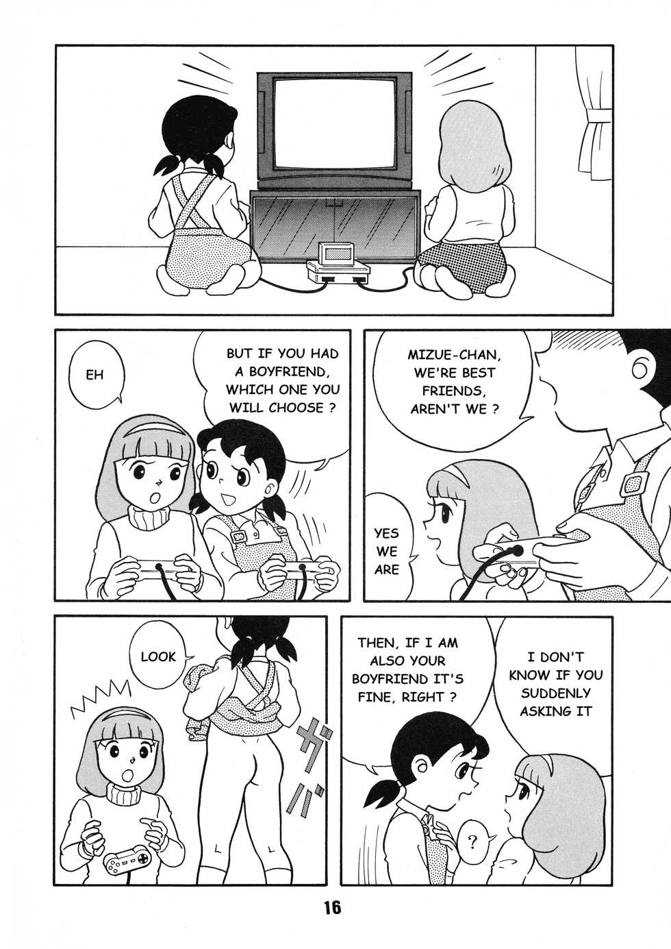 [TWIN TAIL (Inseki 3 Gou, Mimori Akira, Sen Fuji Kaiko)] Chonchorin (Doraemon) [English] - Page 16