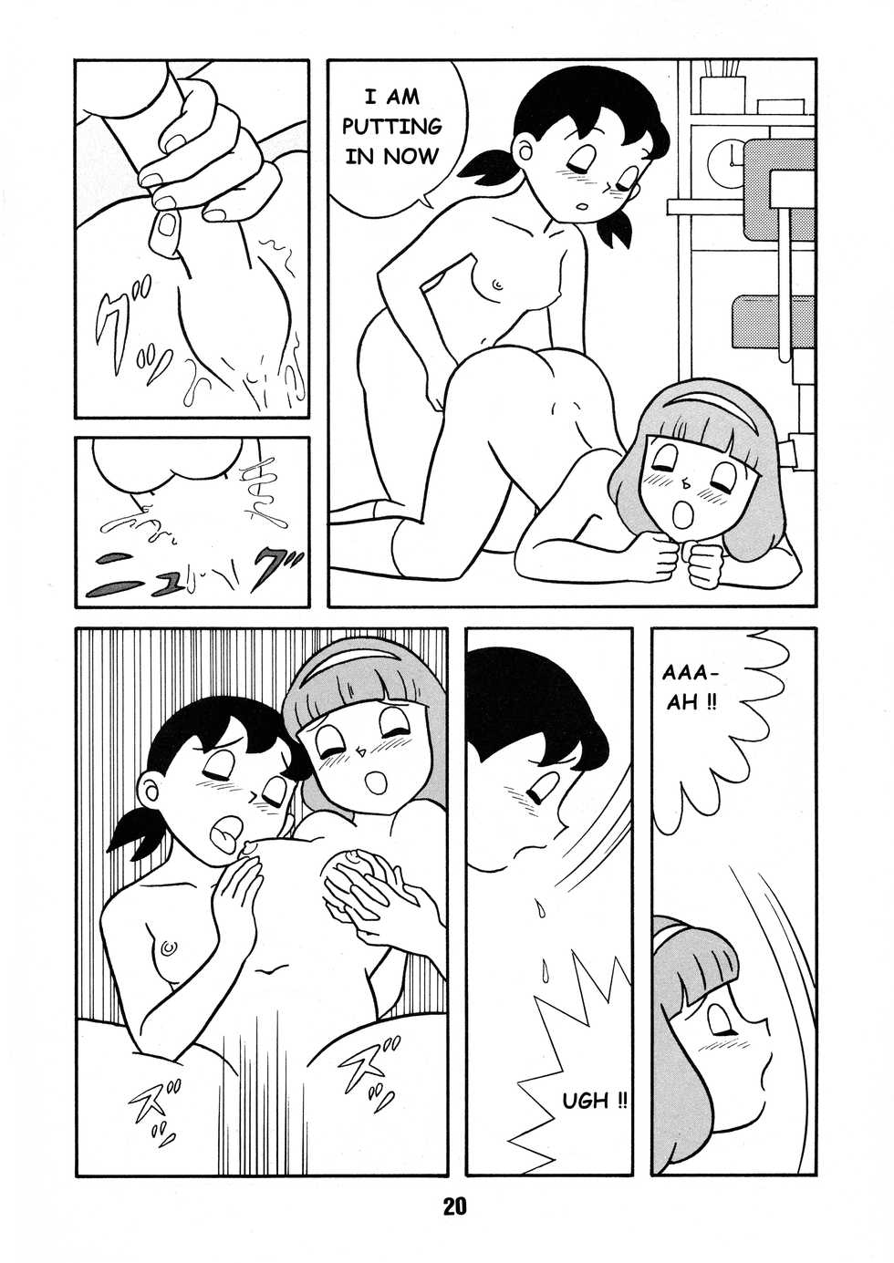 [TWIN TAIL (Inseki 3 Gou, Mimori Akira, Sen Fuji Kaiko)] Chonchorin (Doraemon) [English] - Page 20