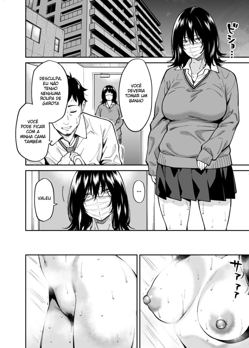 [Uchuusen Shoujigou (Shouji Nigou)] Hirowareta Onnanoko to Oji-san no Hanashi [Portuguese-BR] - Page 3