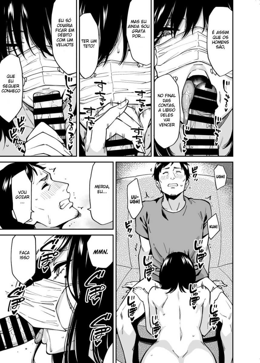 [Uchuusen Shoujigou (Shouji Nigou)] Hirowareta Onnanoko to Oji-san no Hanashi [Portuguese-BR] - Page 8