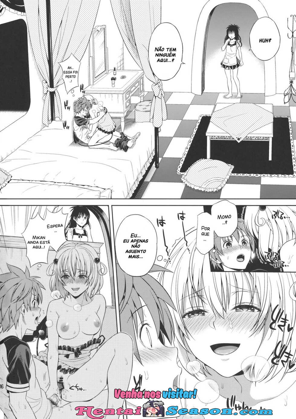 (C86) [Maniac Street (Sugaishi, Oono)] Momoiro Passion (Harem Collection) (To LOVE-Ru) [Portuguese-BR] - Page 17