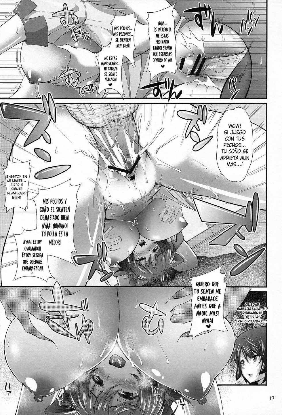 (C84) [Yakumi Benishouga] Pachimonogatari Part 7: Tsubasa Ambivalence (Bakemonogatari) [Spanish] - Page 16