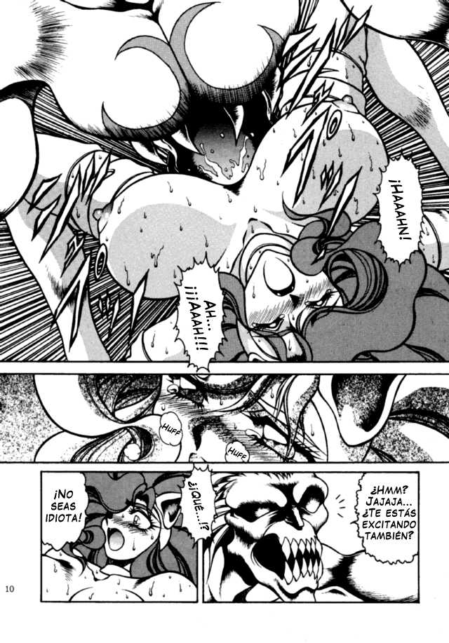 [Yuriai Kojinshi Kai (Yuri Ai, Hasebe Kazunari)] The Heat Three (Darkstalkers) [Spanish] - Page 8