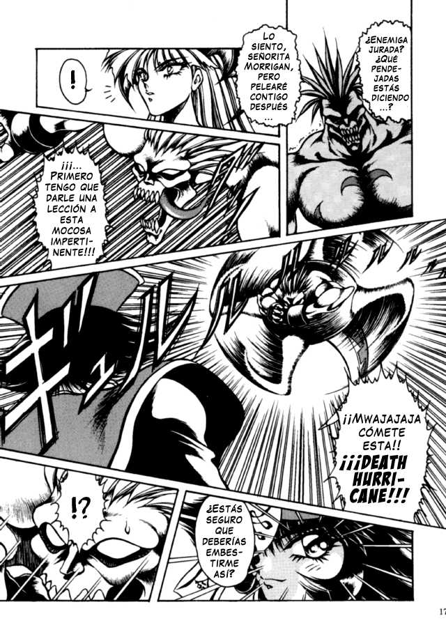 [Yuriai Kojinshi Kai (Yuri Ai, Hasebe Kazunari)] The Heat Three (Darkstalkers) [Spanish] - Page 15