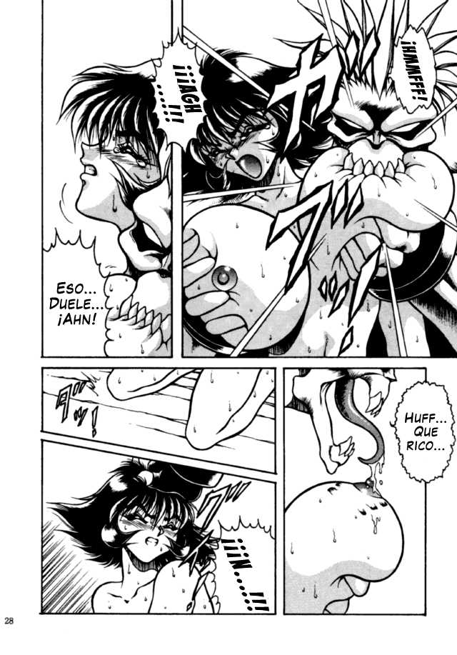 [Yuriai Kojinshi Kai (Yuri Ai, Hasebe Kazunari)] The Heat Three (Darkstalkers) [Spanish] - Page 26