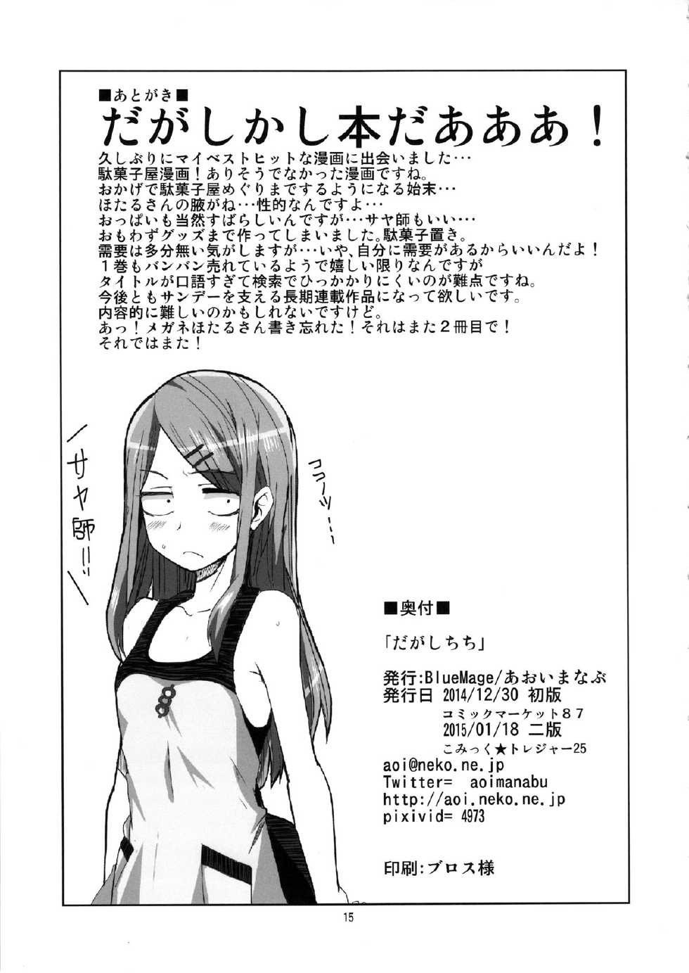 (CT25) [BlueMage (Aoi Manabu)] Dagashi Chichi (Dagashi Kashi) [Russian] [DirtyCotton] - Page 16