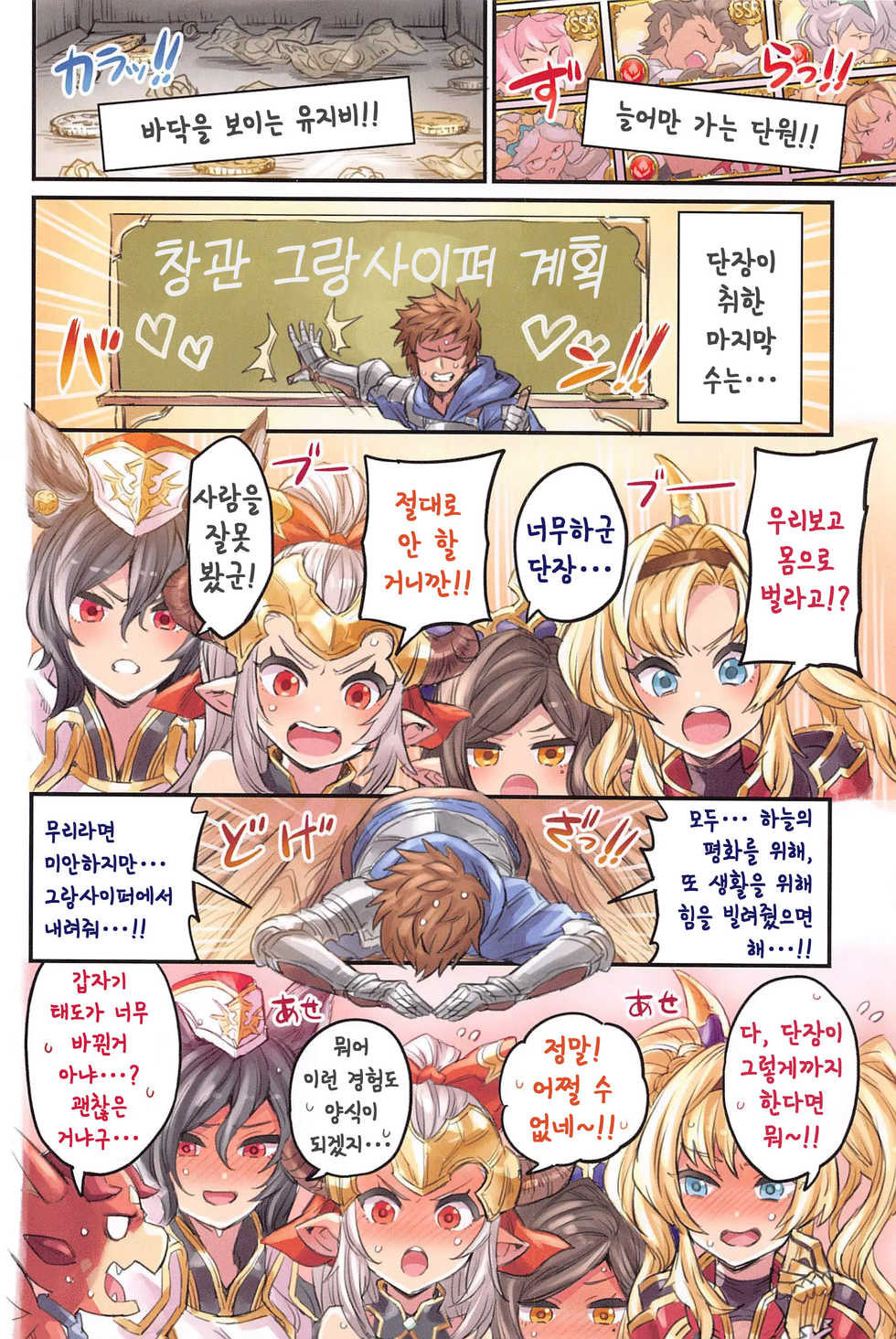 [Mimoneland (Mimonel)] Grancypher Shoukan Zenpen Nakama to Issen Koechau Hon -Grablu Hen 5- | 그랑사이퍼 창관 전편 동료와 선을 넘어버리는 책 ~그랑블루편5~ (Granblue Fantasy) [Korean] - Page 3