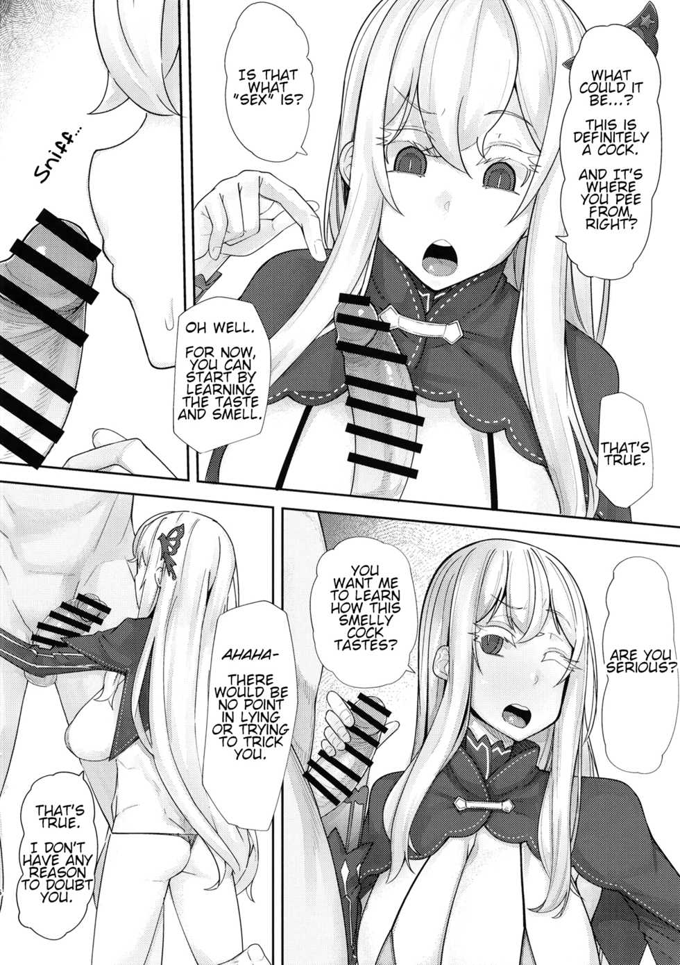 [Batten Kariba (Ankoku Emu Shougun)] Sukebe na Koto Nannimo Shiranai Echidna-chan Onaho | Echidna: Sexually Ignorant Onahole (Re:Zero kara Hajimeru Isekai Seikatsu) [English] [Digital] - Page 6