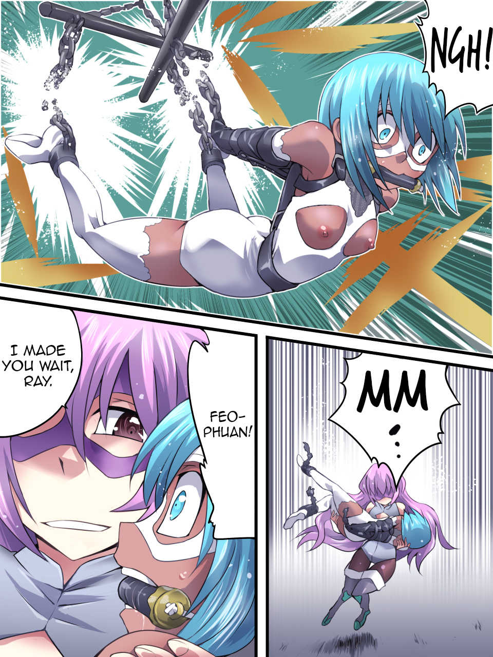 [Atelier Hachifukuan] Superheroine Yuukai Ryoujoku 9 -  Superheroine in Distress - Feo-Jio [English] [Harasho Project] - Page 34