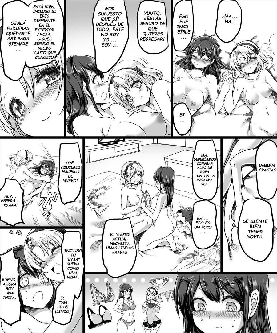 [TSF Mousou Chikusekijo (Minaduki Nanana, Kouji)] Yuutai no Mahoujin ~Anoko ni Hyoui Shite Kanojo to XXX~ [Spanish][GenderBender Scans] - Page 28