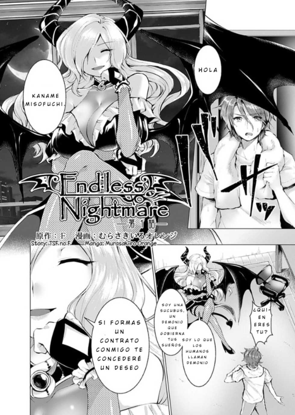 [TSF no F (Murasakiiro Orange)] Endless Nightmare Ch. 1 [Spanish] [GenderBender Scans] [Digital] - Page 1
