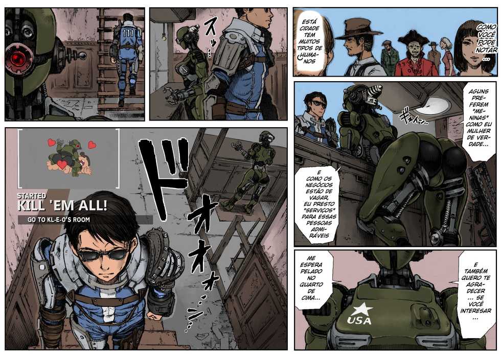 [Double Deck Seisakujo (Double Deck)] KILL'EM ALL! (Fallout 4) [Portuguese-BR] [Colorized] - Page 5