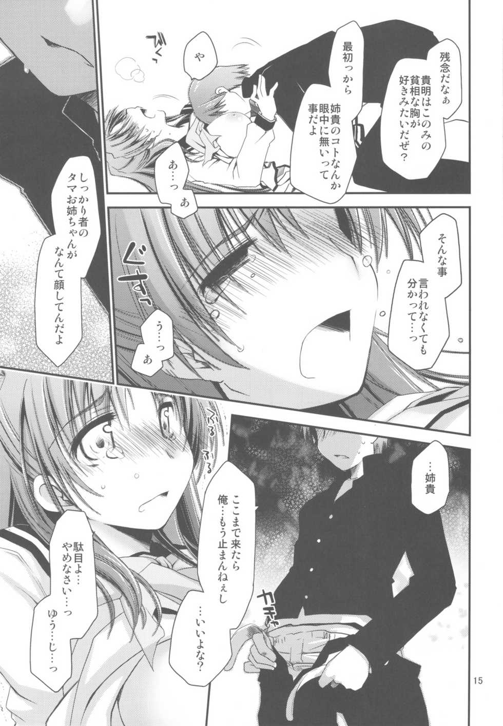 (C77) [Ponkotsu Works] Sappari Fukou na Kousaka Tamaki (ToHeart 2) - Page 15