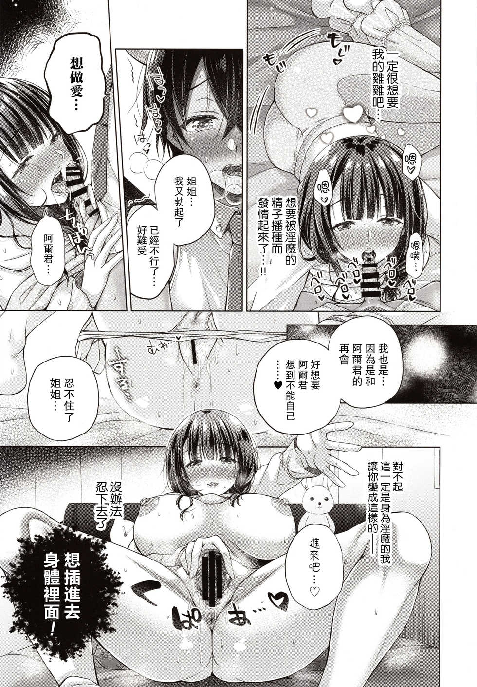 (C97) [SEM;COLON (Mitsuki Tsumi)] Tensei Incubus wa Tonari no Onee-chan o Haramasetai [Chinese] [路过的骑士汉化组] - Page 18