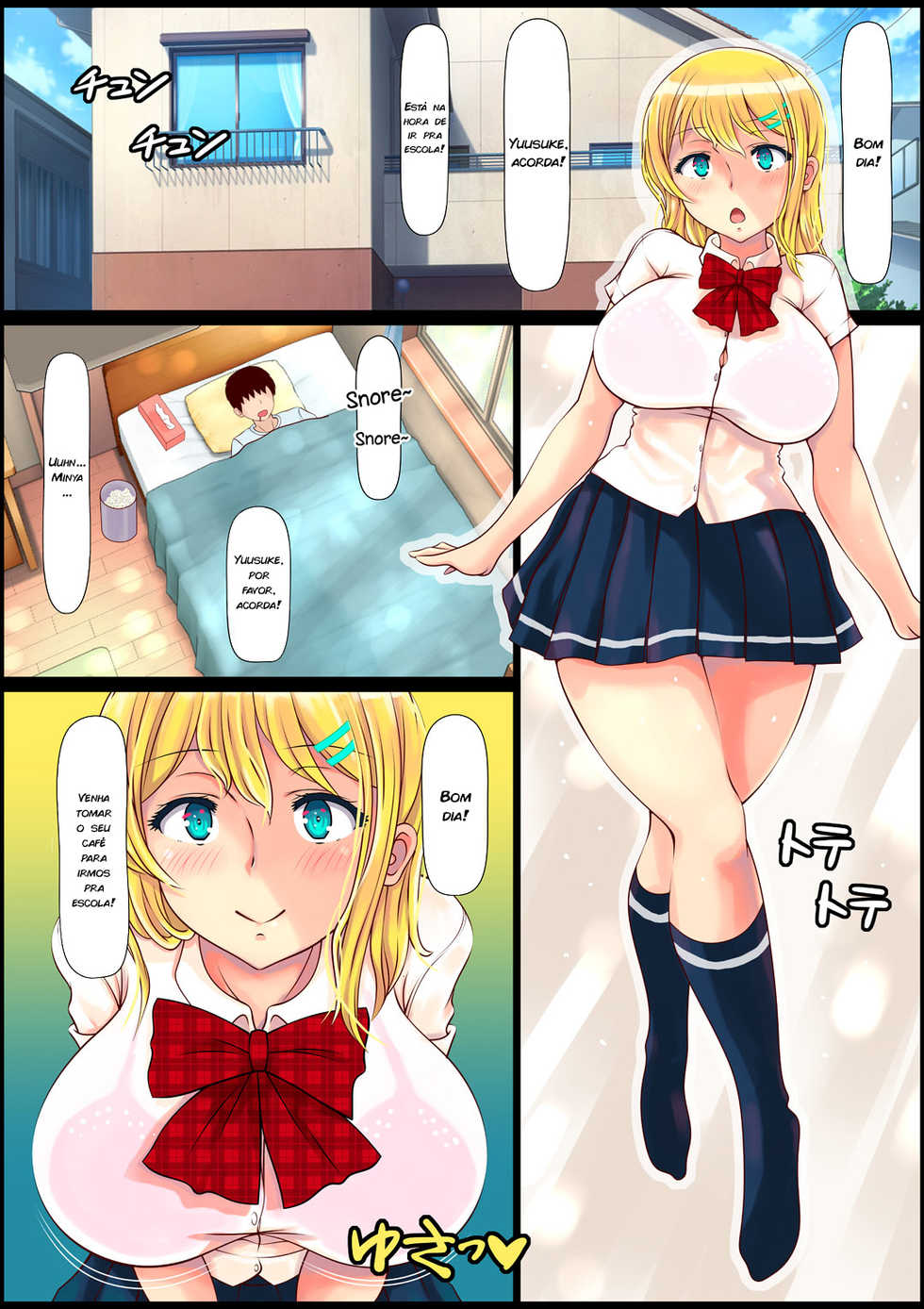 [Nemuneko] Blond Joshi Ryuugakusei Tanetsuke Press Namahame Taiken [Portuguese-BR] [zk3y] - Page 2