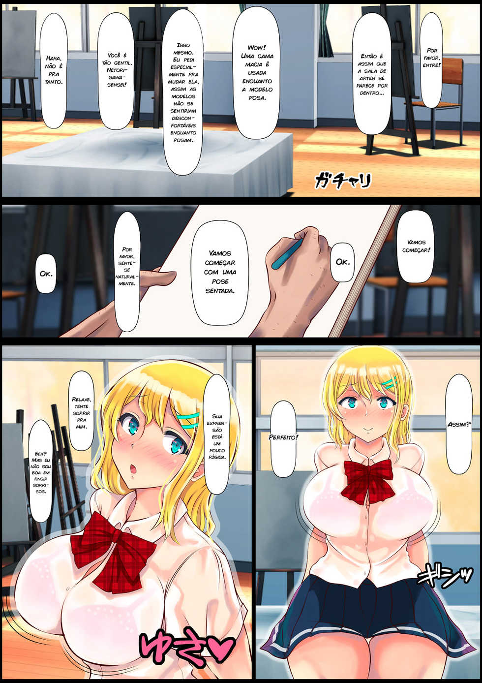 [Nemuneko] Blond Joshi Ryuugakusei Tanetsuke Press Namahame Taiken [Portuguese-BR] [zk3y] - Page 7