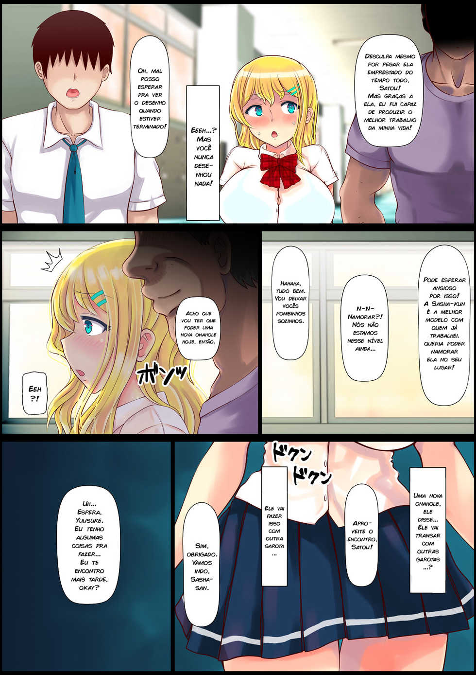[Nemuneko] Blond Joshi Ryuugakusei Tanetsuke Press Namahame Taiken [Portuguese-BR] [zk3y] - Page 39