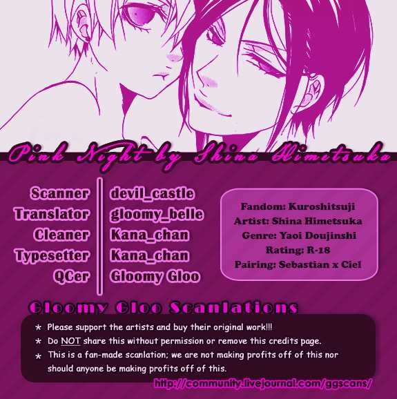 [Aria (Himetsuka Shina)] Pink Night (Kuroshitsuji) [English] [Gloomy Belle] - Page 11
