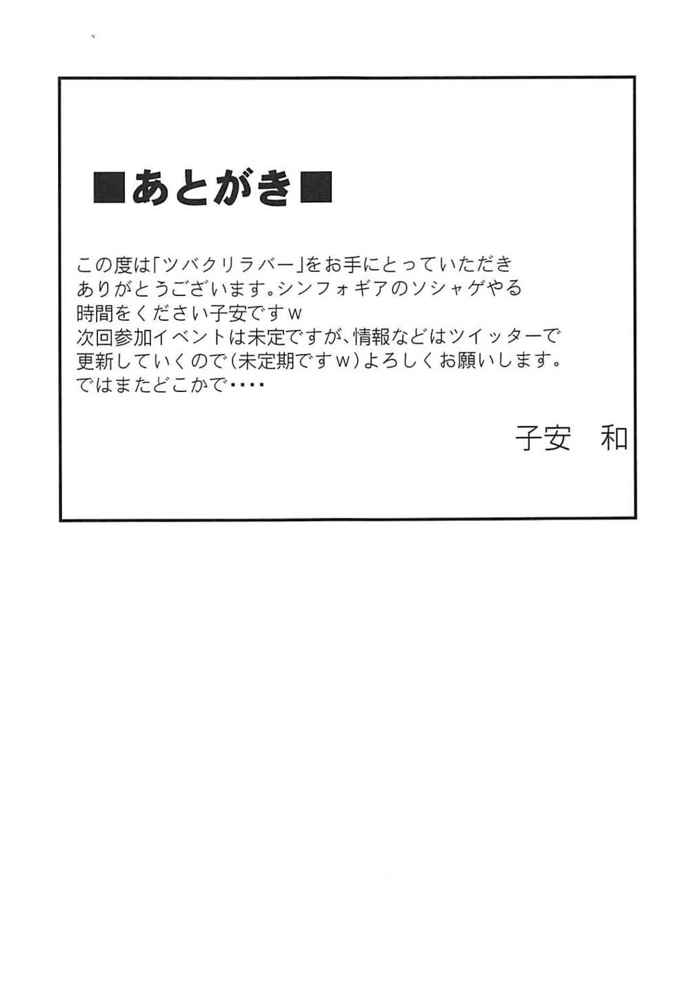 (C92) [Image Rider (Koyasu Kazu)] TsubaChri Lover (Senki Zesshou Symphogear) [English] [desudesu] - Page 24