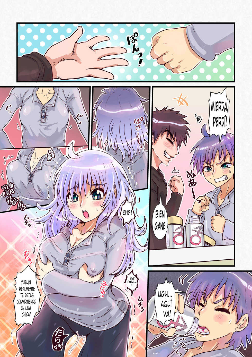 [InuCream (InuCreamice)] Nyotaika Shitara Osananajimi To [Spanish] [GenderBender Scans] [Digital] - Page 3