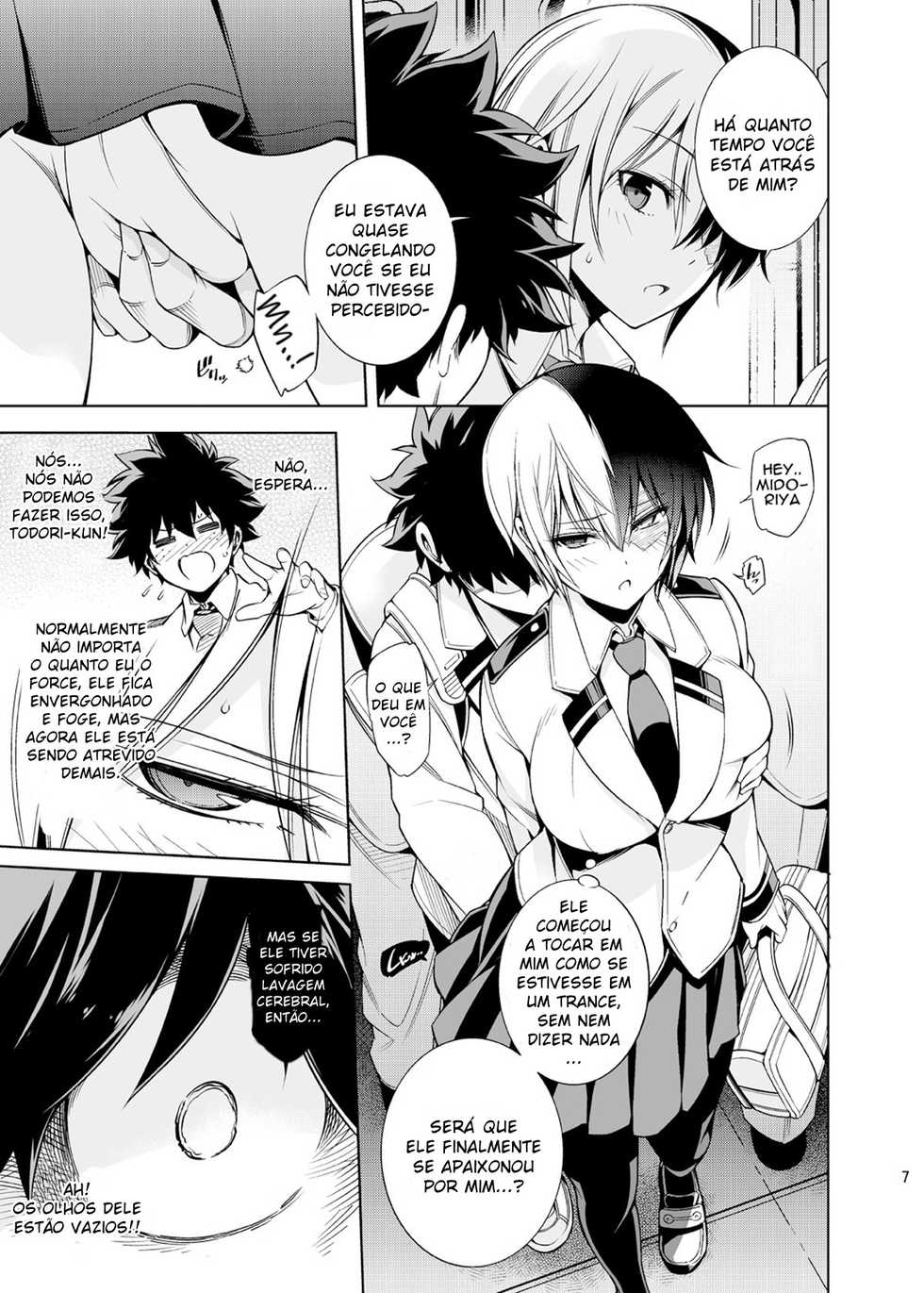 [OMEGA 2-D (Hibino Tomoki, Shima Seiryuu)] Koisuru Hyouketsu Girl (Boku no Hero Academia) [Portuguese-BR] [DiegoVPR] [Digital] - Page 6