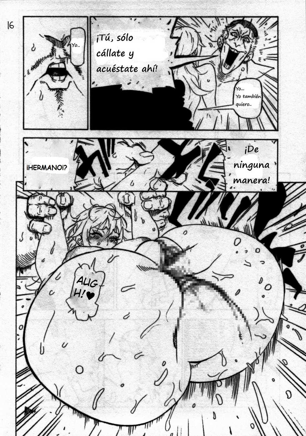 (C85) [Kocho Kocho Koukou (Bonten)] P.O.M (One Piece) [Spanish] - Page 17