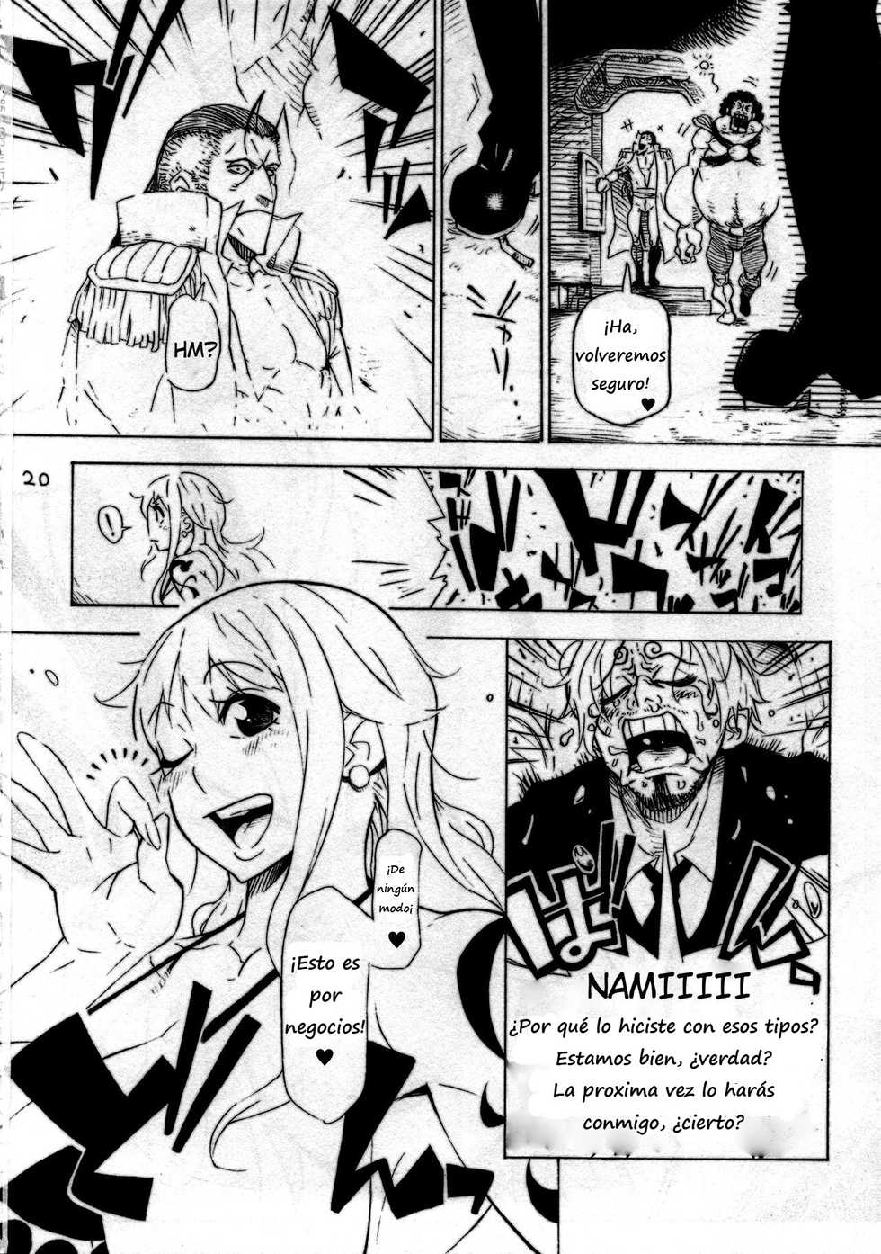 (C85) [Kocho Kocho Koukou (Bonten)] P.O.M (One Piece) [Spanish] - Page 21