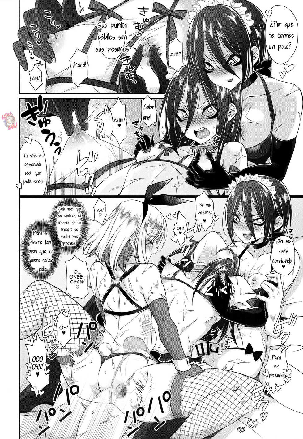 (Futaket 15.5) [Bassroom (Naganolila)] Onee-chan ♂ ni wa Kanawanaittsu (One Punch Man) [Spanish][Kuma Girl Oficial] - Page 14