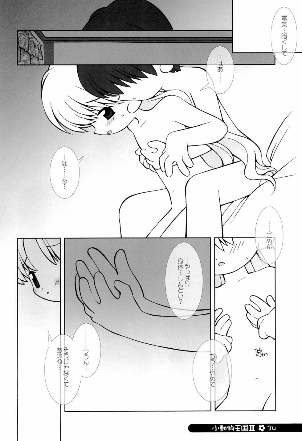 (C66) [Sadakichidou (Yamamoto Sadakichi)] little animal kingdom part III - Page 34