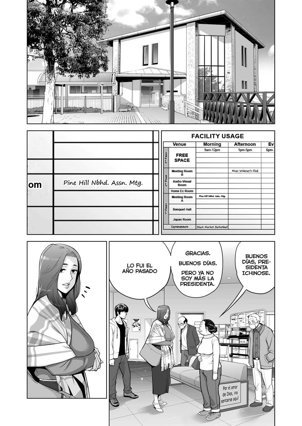 [HGT Lab (Tsusauto)] Jichikai no Hitozuma wa Totemo Ecchi deshita. Fukukaichou Ichinose Mami Hen | Asociaciones en la Vecindad [Spanish] [Anime no Mansebia] [Decensored] - Page 9