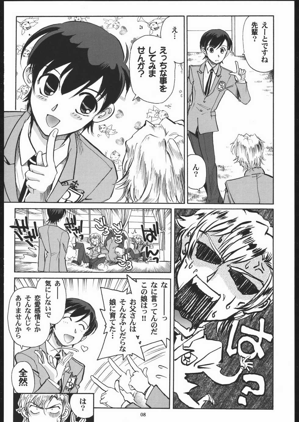(C70) [Okinawa Taieki Gunjinkai (Yasunaga Kouichirou)] Fujioka Haruhi to Ecchi o Shiyou. (Ouran High School Host Club) - Page 7