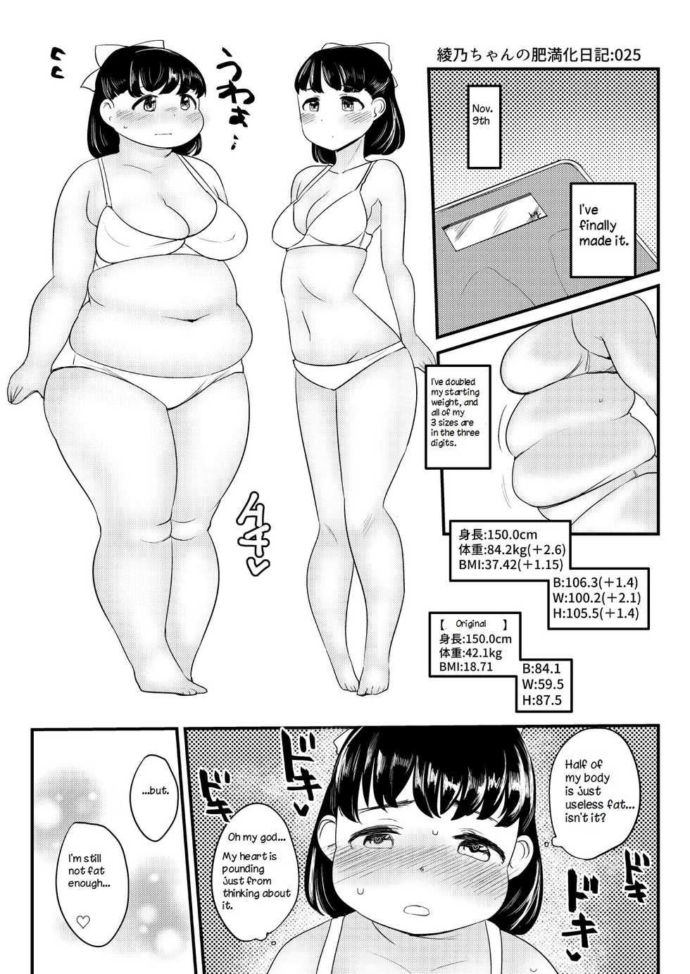 Ayano's Weight Gain Diary [English] - Page 25