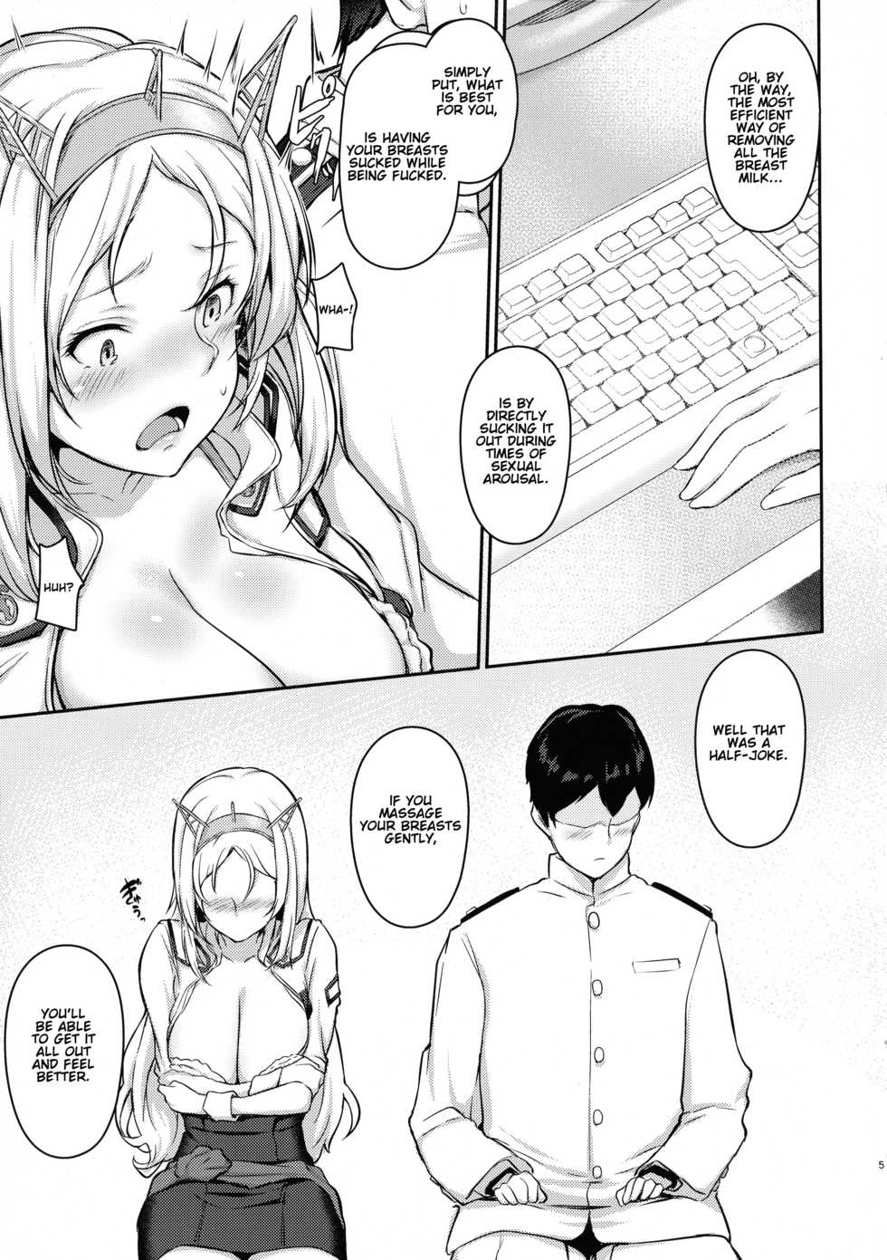 (C97) [OSTEREi (O)] Nelson no Royal Milk ga Tomaranaku Naru Hon | I Couldn't Get Enough of Nelson's Royal Milk (Kantai Collection -KanColle-) [English] [Gondis] - Page 6